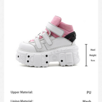 Edgy Punk Style Women’s Sneakers - Thumbnail 8