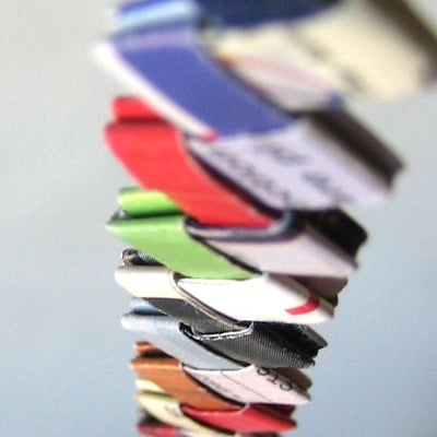 Happy garland - 12ft - skinny - eco and handmade