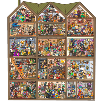 Clue house where’s waldo large print