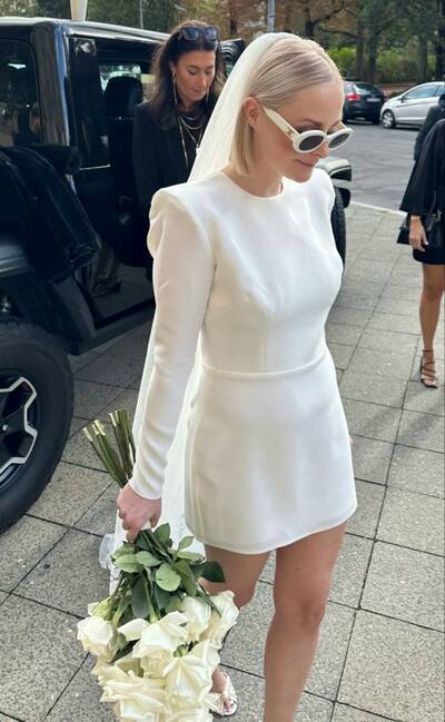 Simple Sheath Mini Short Beach Boho Wedding Dress Bridal Gown Wedding Gown