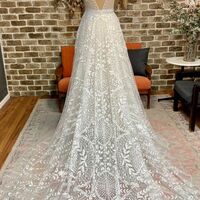 A-line Lace Wedding Dress, Lace Wedding Gown Bridal Dress - Thumbnail 1