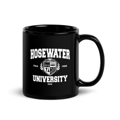 Hose water university - generation x - black glossy mug