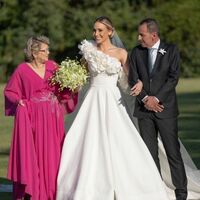 Elegant Ball Gown Handmade Flowers Wedding Dress Bridal Gown Wedding Gown - Thumbnail 1