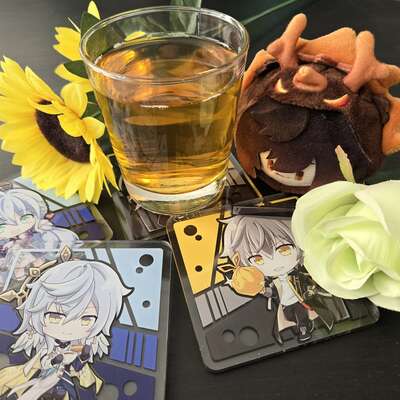 Honkai star rail acrylic coasters