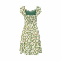 Small fresh pastoral style holiday casual print dress - Thumbnail 2