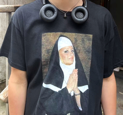 Free Shipping-NICOLE RICHIE NUN TEE