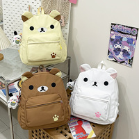 Cute Bear School Backpack With Pendant - Thumbnail 5