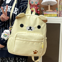 Cute Bear School Backpack With Pendant - Thumbnail 2
