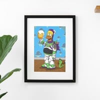 A3 Print by Dhani Barragan "There's a snake in my boot!" - Thumbnail 2