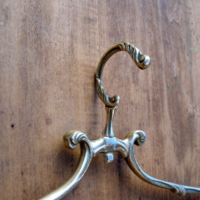 Handmade Solid Brass Swivel Clothes Hanger, Antique Vintage Style Wedding Dress Hanger, Bridal Dress Hangers, Wedding Gift, Shop Display - Thumbnail 1