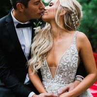 Sexy Sheath Lace V Neck Beach Boho Wedding Dress Bridal Gown Wedding Gown - Thumbnail 1