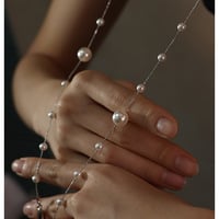 Vintage Pearl Strand Long Layered Necklace for Women - Thumbnail 3