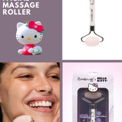 The creme shop x love quartz facial massage roller