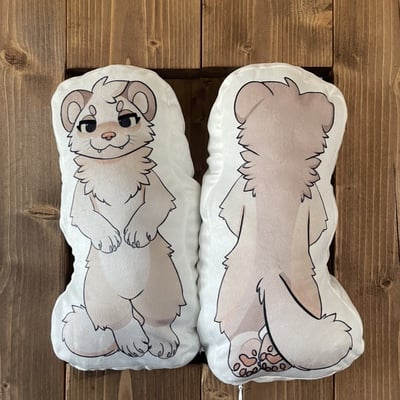 Stoat cuddle pillow 12”