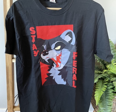 Stay Feral Raccoon Teeshirt
