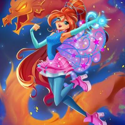 Autographed cosmix bloom and the dragon flame!