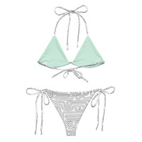 Mint string bikini - Thumbnail 1