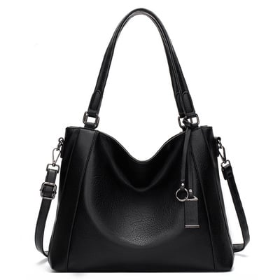 Women's handbag ladies shoulder tote messenger hobo bag black - Thumbnail 5