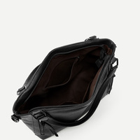 Women's Shoulder Crossbody Bag Two Piece Black - Thumbnail 2