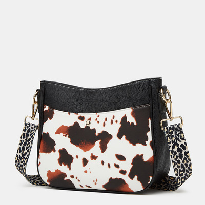 Fashion women's bag vintage handbag leopard black - Thumbnail 5