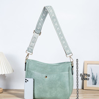 Fashion Women's Bag Vintage Handbag Green - Thumbnail 1