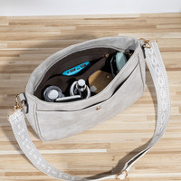 Fashion Women's Bag Vintage Handbag Grey - Thumbnail 2