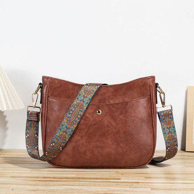 Fashion women's bag vintage handbag red - Thumbnail 5