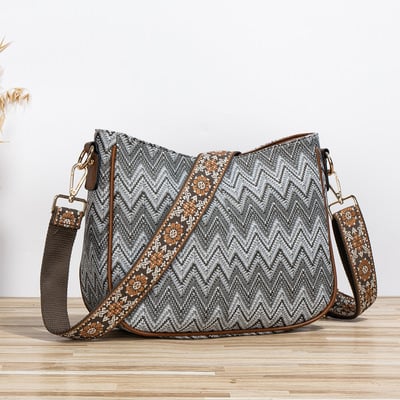 Women shoulder handbag tote fashion hobo purses handbag grey - Thumbnail 4