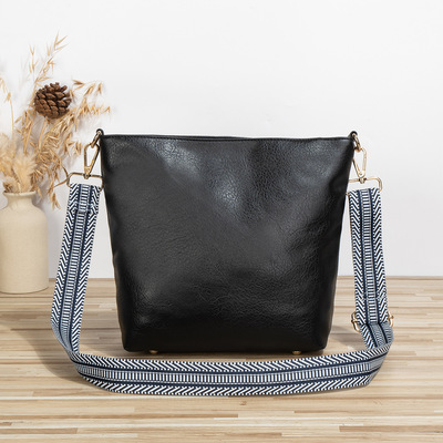 Women shoulder bag vintage crossbody purse handbag black