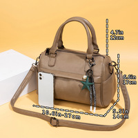 Women Shoulder Handbag Multiple Pockets Bag Ladies Crossbody Purse khaki - Thumbnail 1