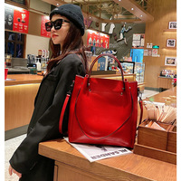 Women Designer Purses and Handbags Big Bucket bags Ladies Travel Crossbody Purse Wine Red - Thumbnail 2