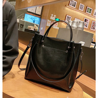 Women Designer Purses and Handbags Big Bucket bags Ladies Travel Crossbody Purse Black - Thumbnail 2