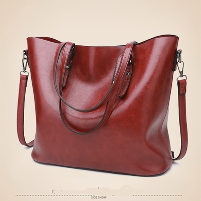 Women top handle satchel handbags shoulder bag messenger tote bag red
