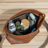 Women Trendy Cresent Shoulder Bag Hobo Handbags Brown - Thumbnail 2