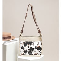 New Women's Bag Fashion Cow Pattern Shoulder Bag White - Thumbnail 1