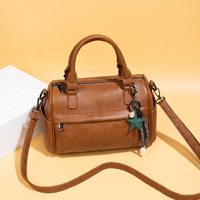 Handbags and Purses for women Vegan Leather Tote Bag for Women Satchel Shoulder Bags Travel Purse Brown - Thumbnail 1