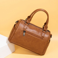 Handbags and Purses for women Vegan Leather Tote Bag for Women Satchel Shoulder Bags Travel Purse Brown - Thumbnail 2