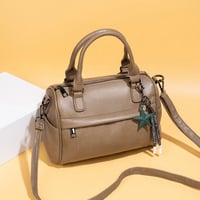 Handbags and Purses for women Vegan Leather Tote Bag for Women Satchel Shoulder Bags Travel Purse Brown - Thumbnail 1