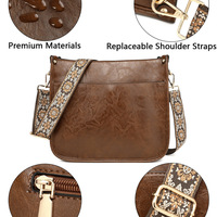 Women Shoulder Purses and Handbags Brown - Thumbnail 2