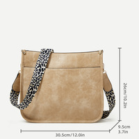 Women Shoulder Purses and Handbags Brown - Thumbnail 1