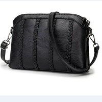 Women Genuine Shoulder Bag Leather Handbags Black - Thumbnail 1