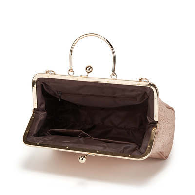 Fashion women's shoulder bag lace handbag pink