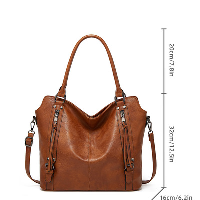 Purses for women shoulder handbags hobo bags tote bag brown