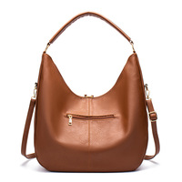 Women Fashion Handbags Wallet Tote Bag Shoulder Bag Brown - Thumbnail 1