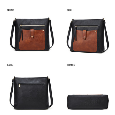 Women vegan leather handbags tote purse shoulder bag large ladies hobo bags multi