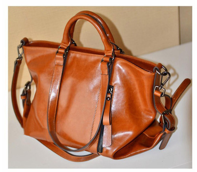 Women Trendy Vegan Leather Hobo Handbags Brown