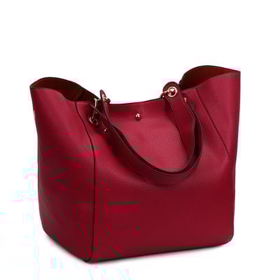 Womens handbags ladies purse satchel shoulder bags red - Thumbnail 5