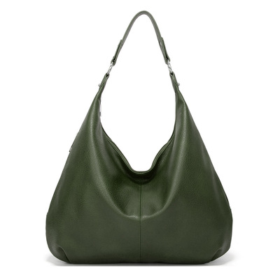 Genuine leather hobo purses and handbags green - Thumbnail 5