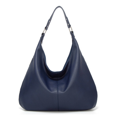 Genuine leather hobo purses and handbags blue - Thumbnail 4