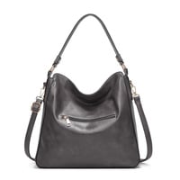 Purses for Women Shoulder Handbags Hobo Bags Tote Bag Grey - Thumbnail 1